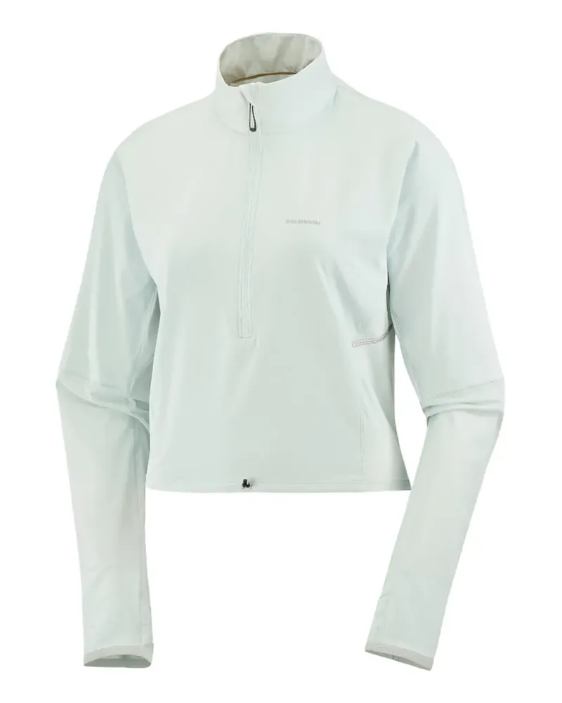 Salomon quarter-zip drawstring-hem top - Weiß Weiß