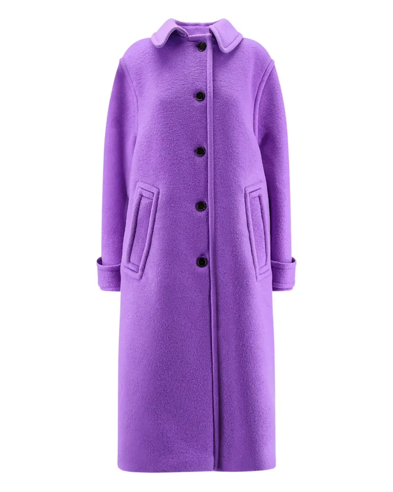 Gucci Einreihiger Mantel - Violett Violett