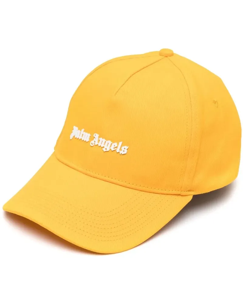 Palm Angels Baseballkappe mit Logo-Stickerei - Gelb Gelb