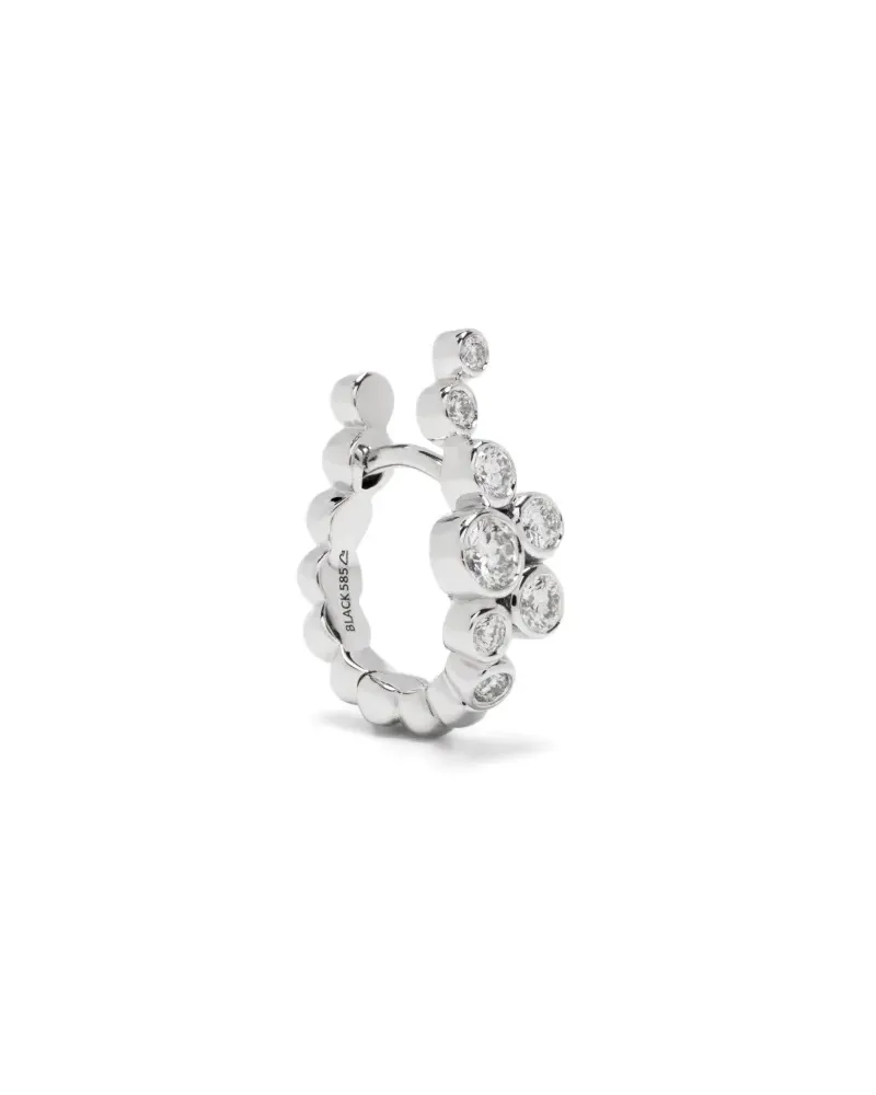 Maria Black 14kt Garbo Weißgoldohrring - Silber Silber