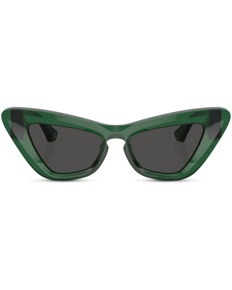 Burberry Cat-Eye-Sonnenbrille mit Rosen-Monogramm - Grün Grün