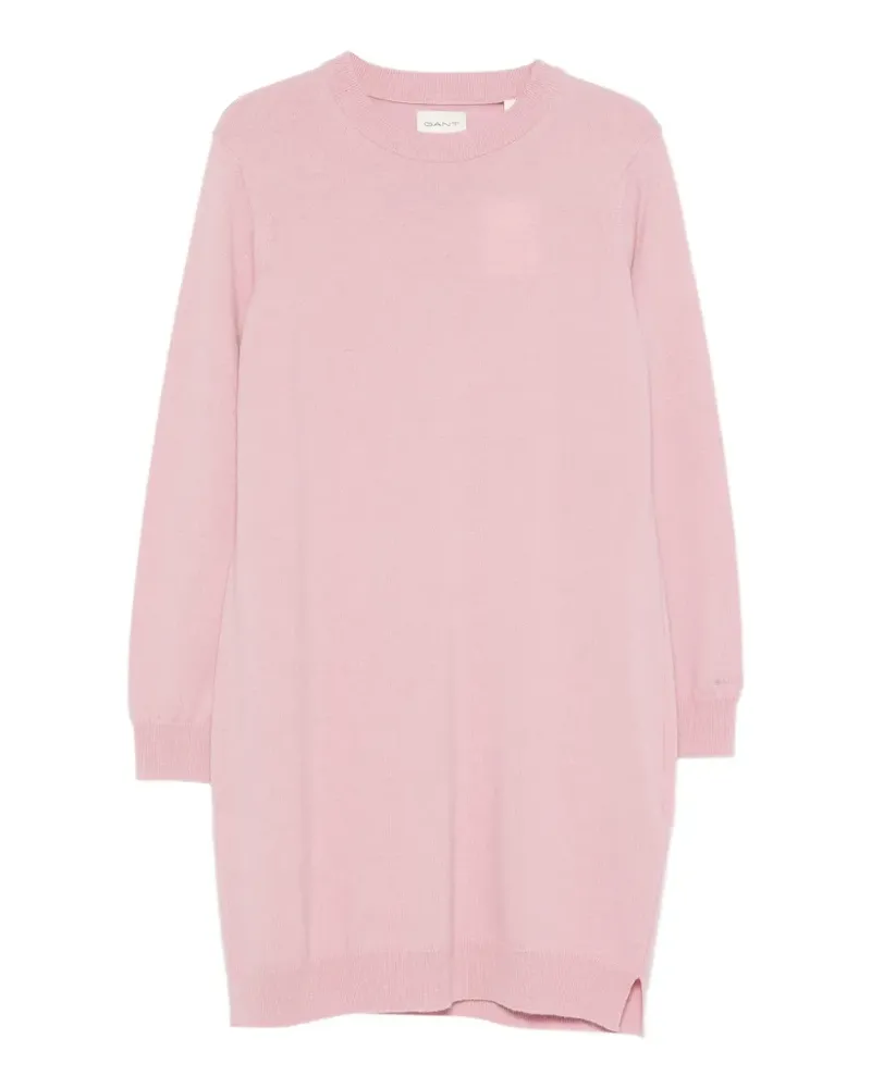 Gant Kleid mit rundem Ausschnitt - Rosa Rosa