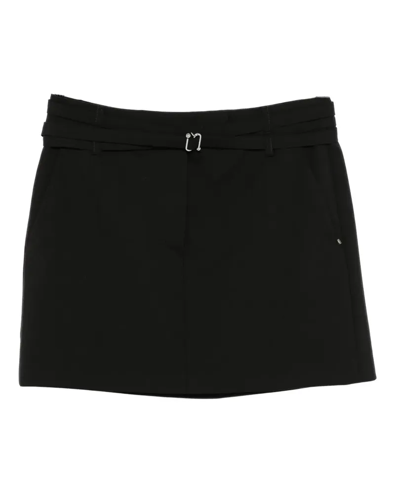 SPORTMAX Minirock mit Gürtel - Schwarz Schwarz