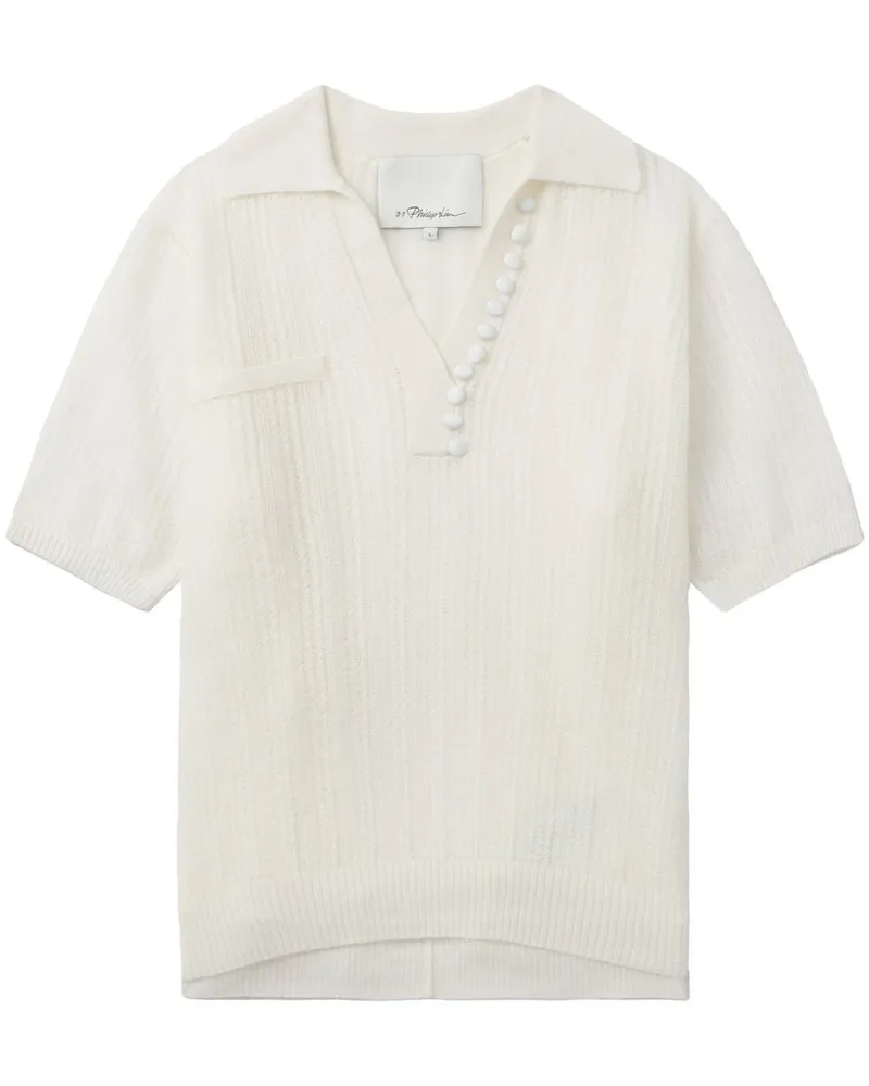 3.1 phillip lim Poloshirt im Layering-Look - Weiß Weiß