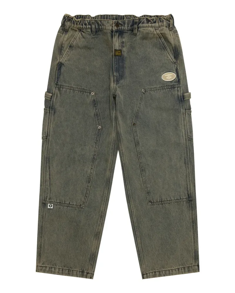 BAPE logo jeans - Blau Blau