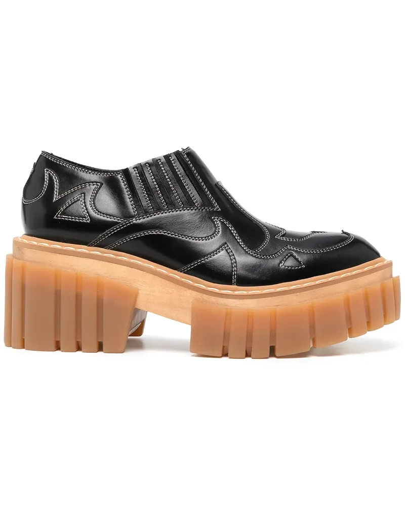 Stella McCartney Bestickte Loafer - Schwarz Schwarz