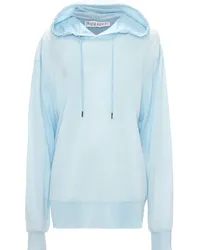 J.W.Anderson Semi-transparenter Hoodie Blau