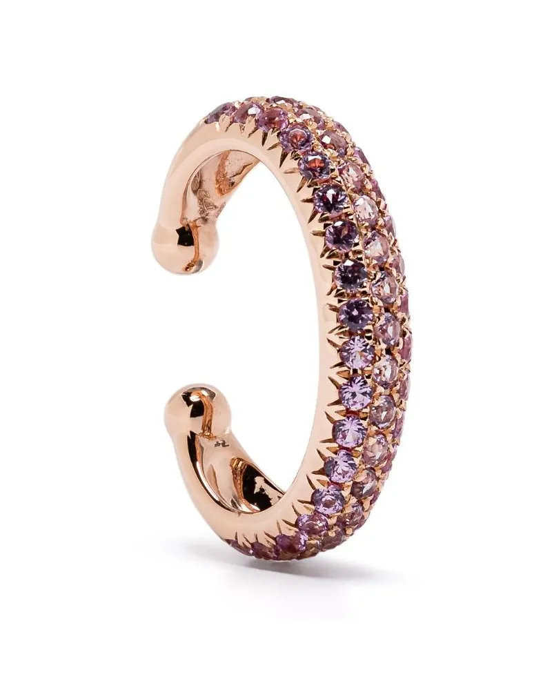 SHAY 18kt Jumbo Ear Cuff aus Rotgold mit Saphir - Rosa Rosa