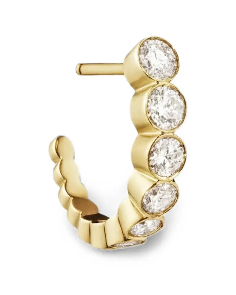 Sophie Bille Brahe Petite Boucle Ensemble Ohrring mit Diamanten - Gold Gold