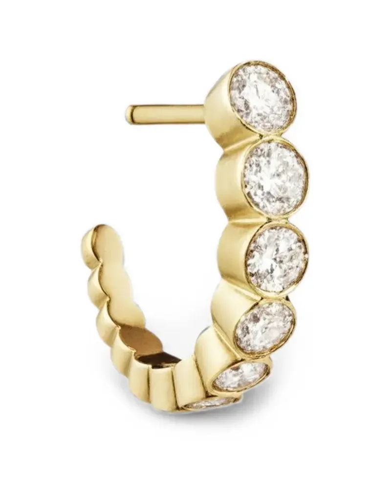 Sophie Bille Brahe Petite Boucle Ensemble Ohrring mit Diamanten - Gold Gold