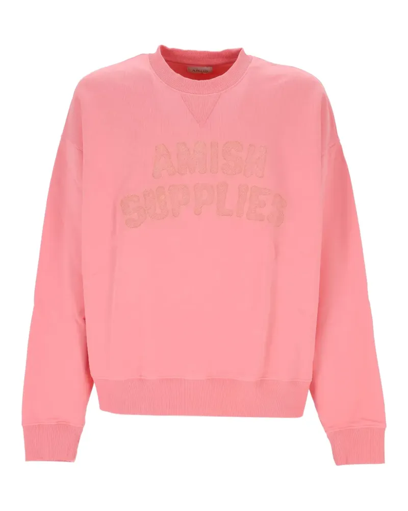 Amish logo-embroidered sweatshirt - Rosa Rosa