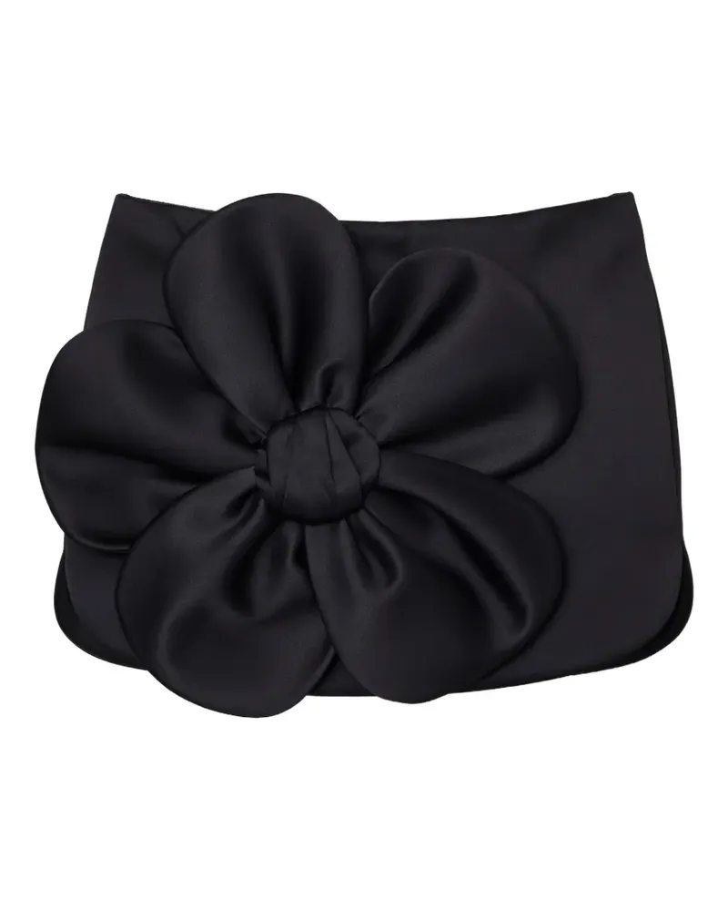 Marc Jacobs daisy-appliqué mini skirt - Schwarz Schwarz
