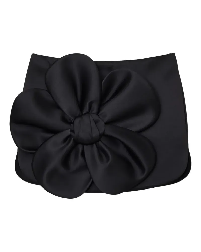 Marc Jacobs Midirock mit Margeriten-Applikation - Schwarz Schwarz
