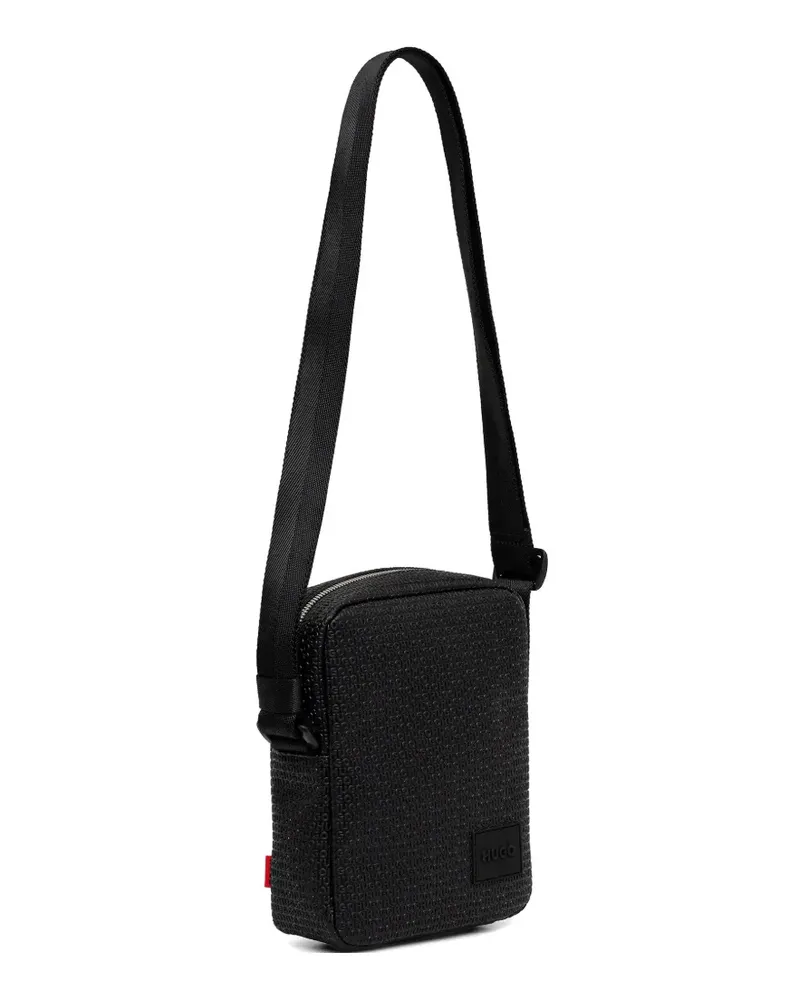 HUGO BOSS logo-embossed shoulder bag - Schwarz Schwarz