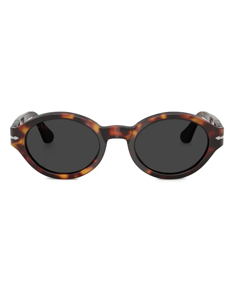 Persol Sonnenbrille mit ovalem Gestell - Grün Grün