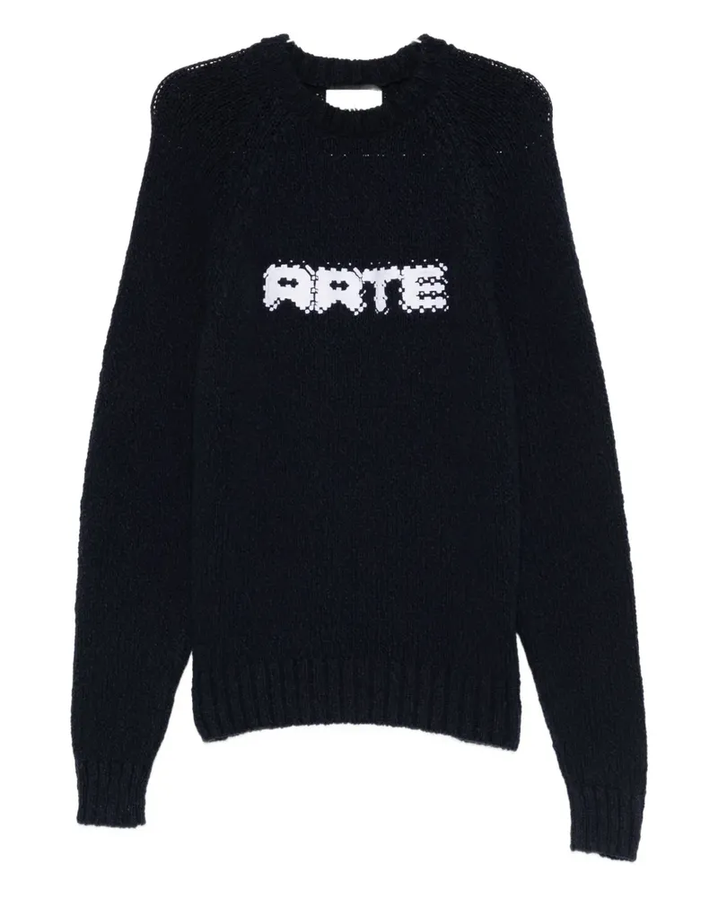 Arte Antwerp Pullover mit Logo - Blau Blau