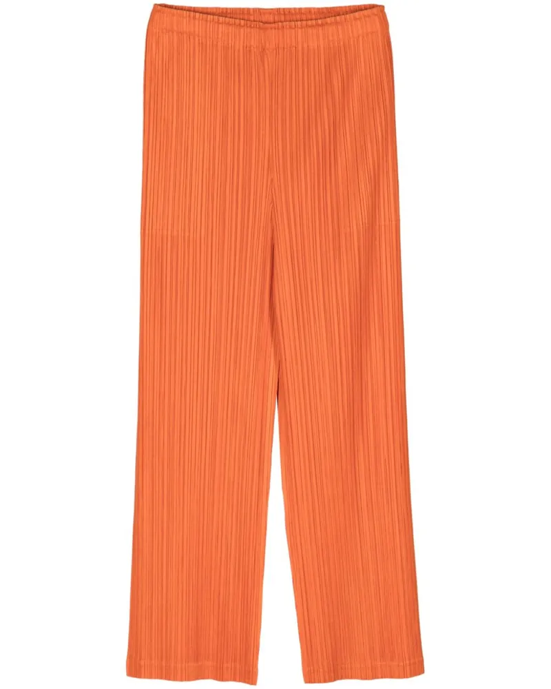Issey Miyake Plissierte Hose - Orange Orange