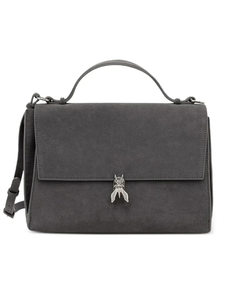 Patrizia Pepe Fly Tote Bag mit Logo-Schild - Grau Grau