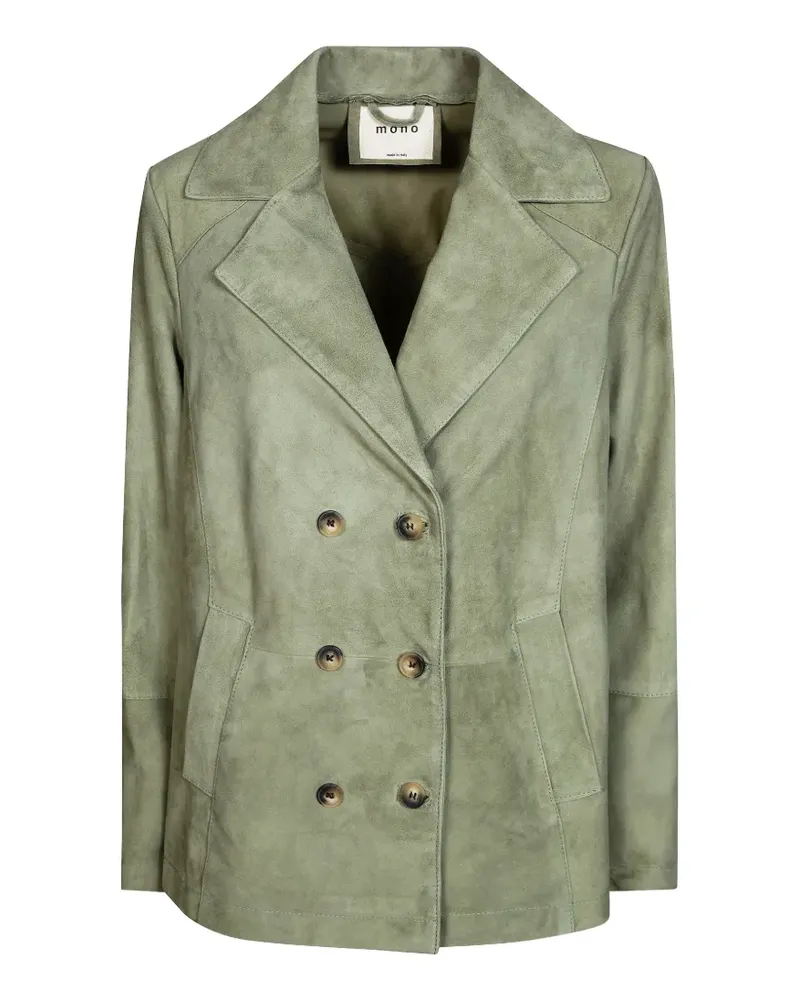 Mono suede blazer - Grün Grün