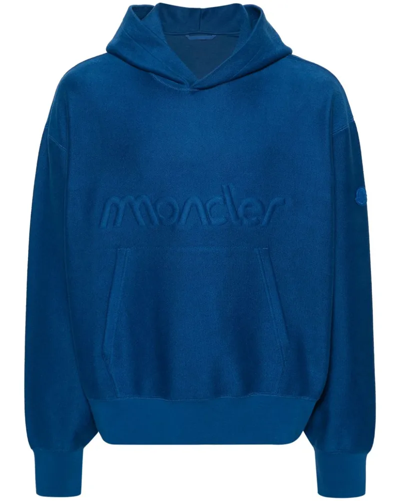 Moncler Hoodie aus Frottee - Blau Blau