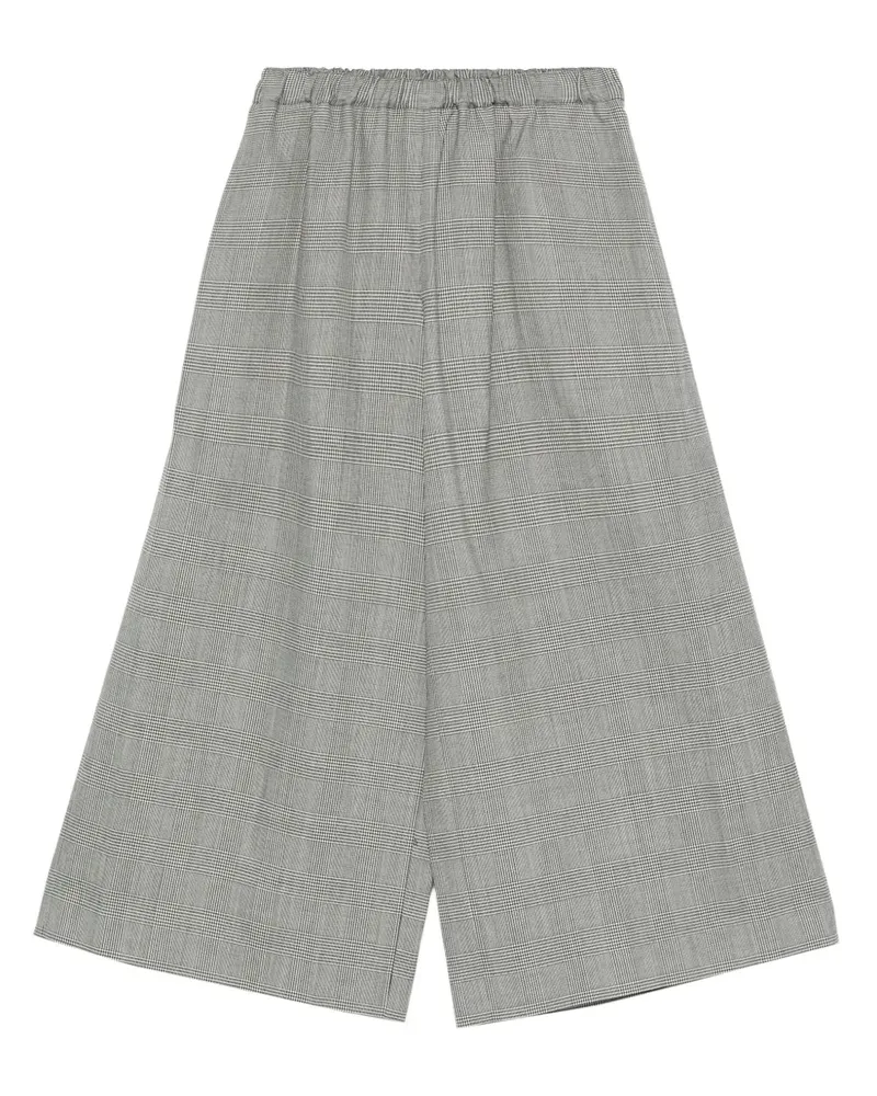Comme des Garçons checked elastic-waist pants - Weiß Weiß