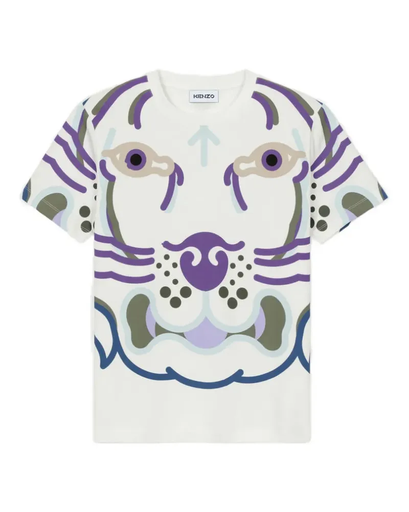 Kenzo printed round-neck T-shirt - Weiß Weiß
