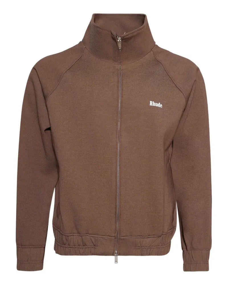 RHUDE Hampton Sportjacke mit Reißverschluss - Braun Braun