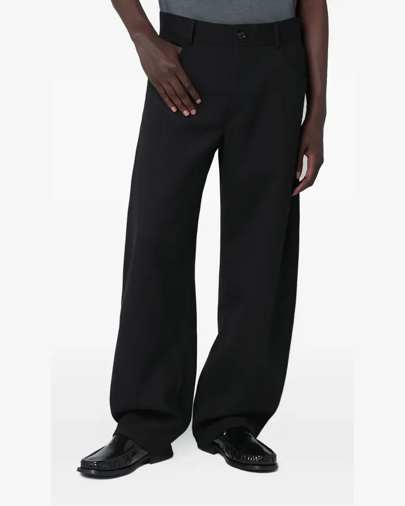 Séfr Oktay Hose mit lockerem Schnitt - Schwarz Schwarz