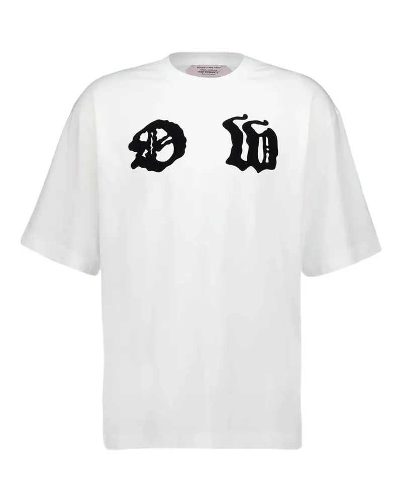 OFF-WHITE Arrows-print logo-patch t-shirt - Weiß Weiß