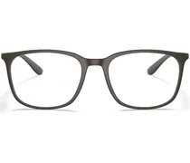 Brille mit eckigem Gestell - Braun
