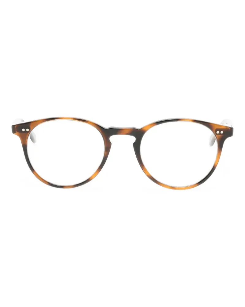 Garrett Leight Runde Winward Brille - Braun Braun