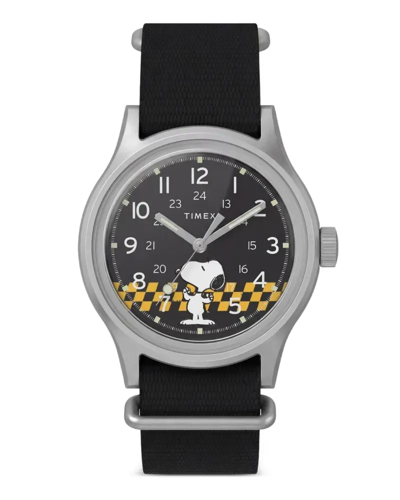 Timex x Peanuts® Mk1® Snoopy Armbanduhr 36mm - Schwarz Schwarz