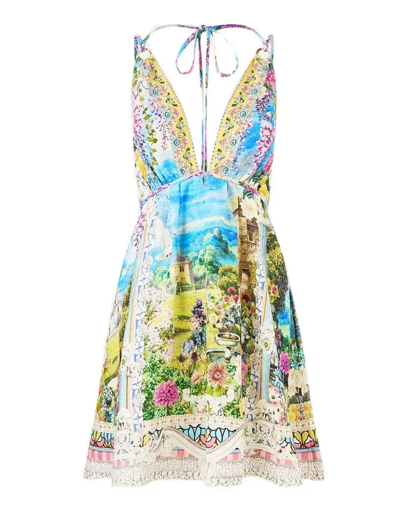 Camilla Navás Nouveau flared hardware dress - Blau Blau