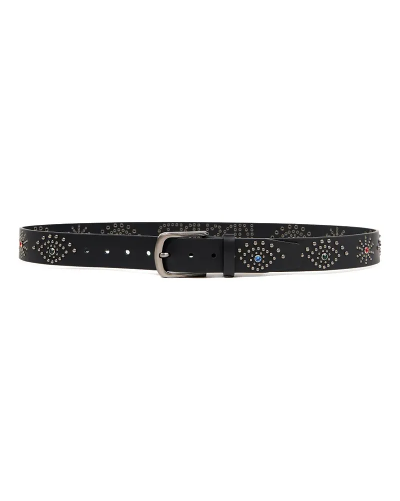 KidSuper studded leather belt - Schwarz Schwarz