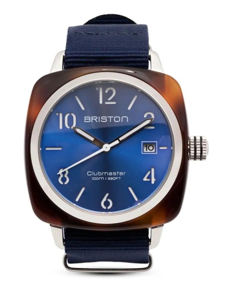 BRISTON Clubmaster Classic HMS Date 40mm Blau