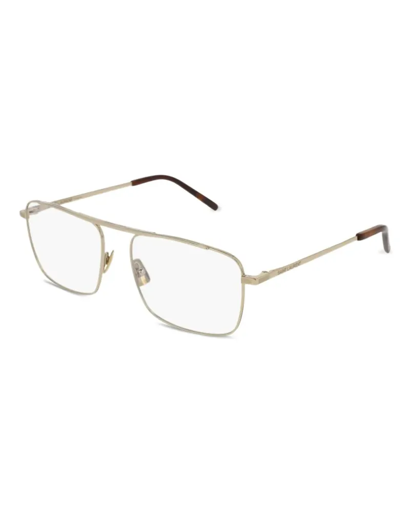 Saint Laurent Brille mit rechteckigem Gestell - Braun Braun