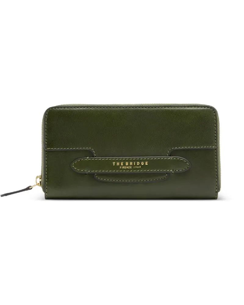 The Bridge leather zip-around wallet - Grün Grün