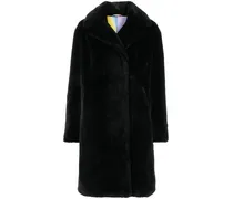 Doppelreihiger Mantel aus Faux Fur