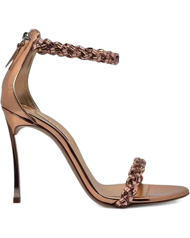 Casadei Sandalen mit Perlen - Rosa Rosa