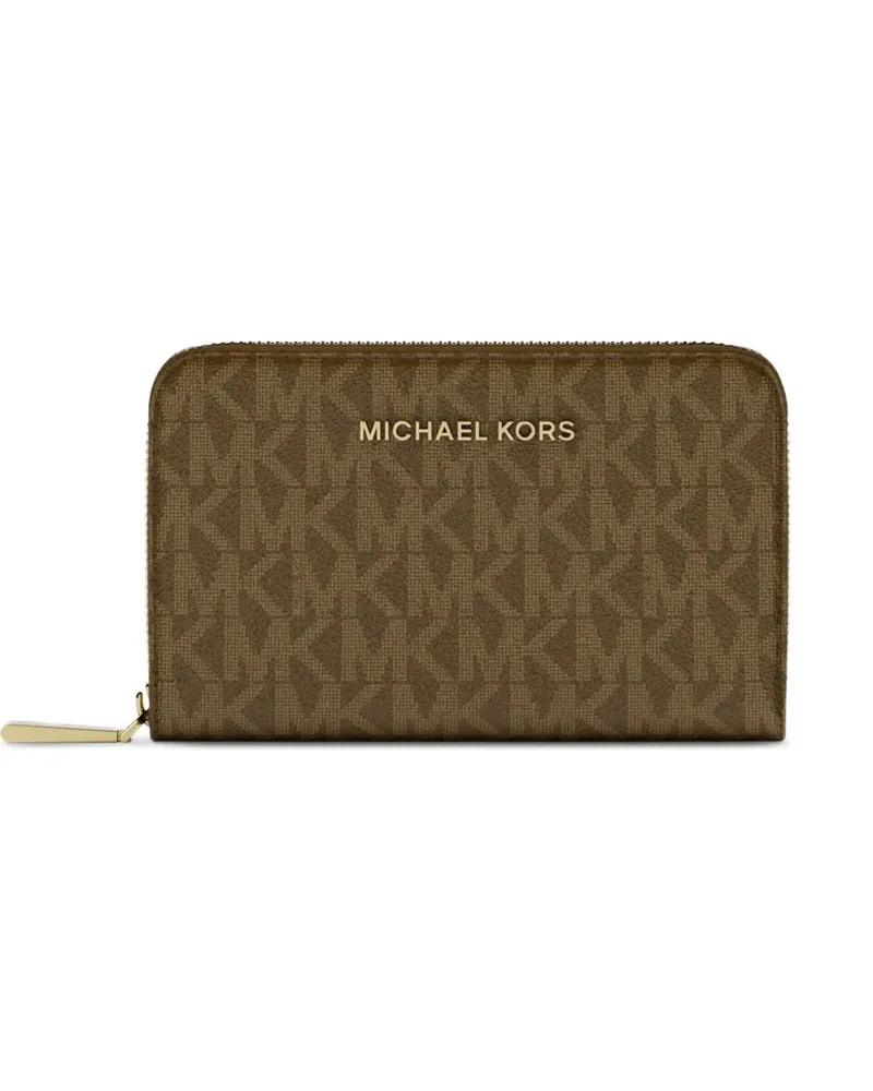 Michael Kors Kleines Portemonnaie mit Monogramm - Braun Braun