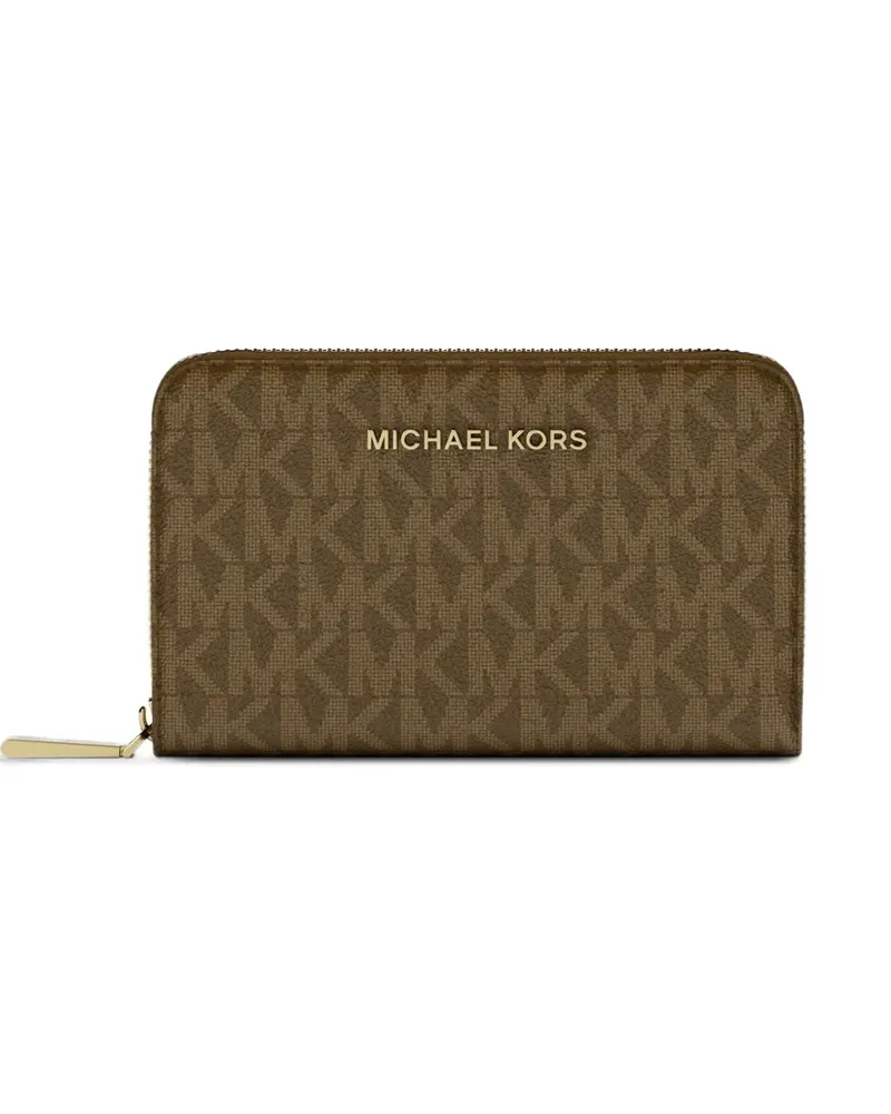 Michael Kors Kleines Portemonnaie mit Monogramm - Braun Braun