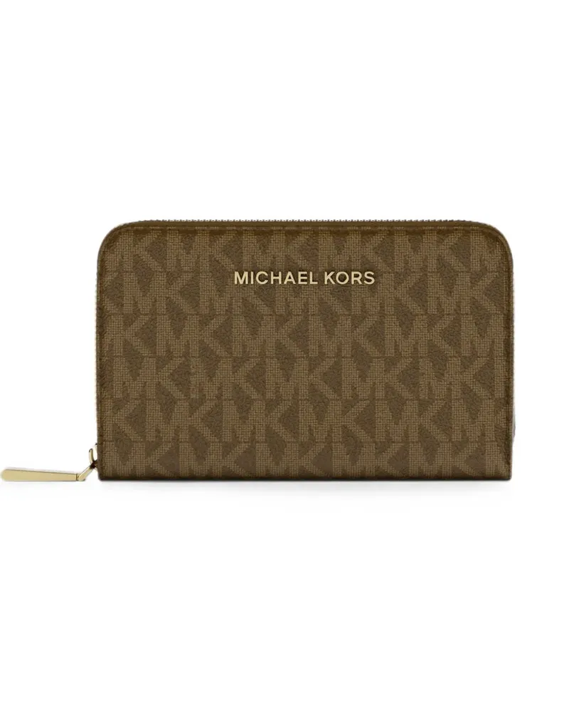 Michael Kors small monogram-print wallet - Braun Braun