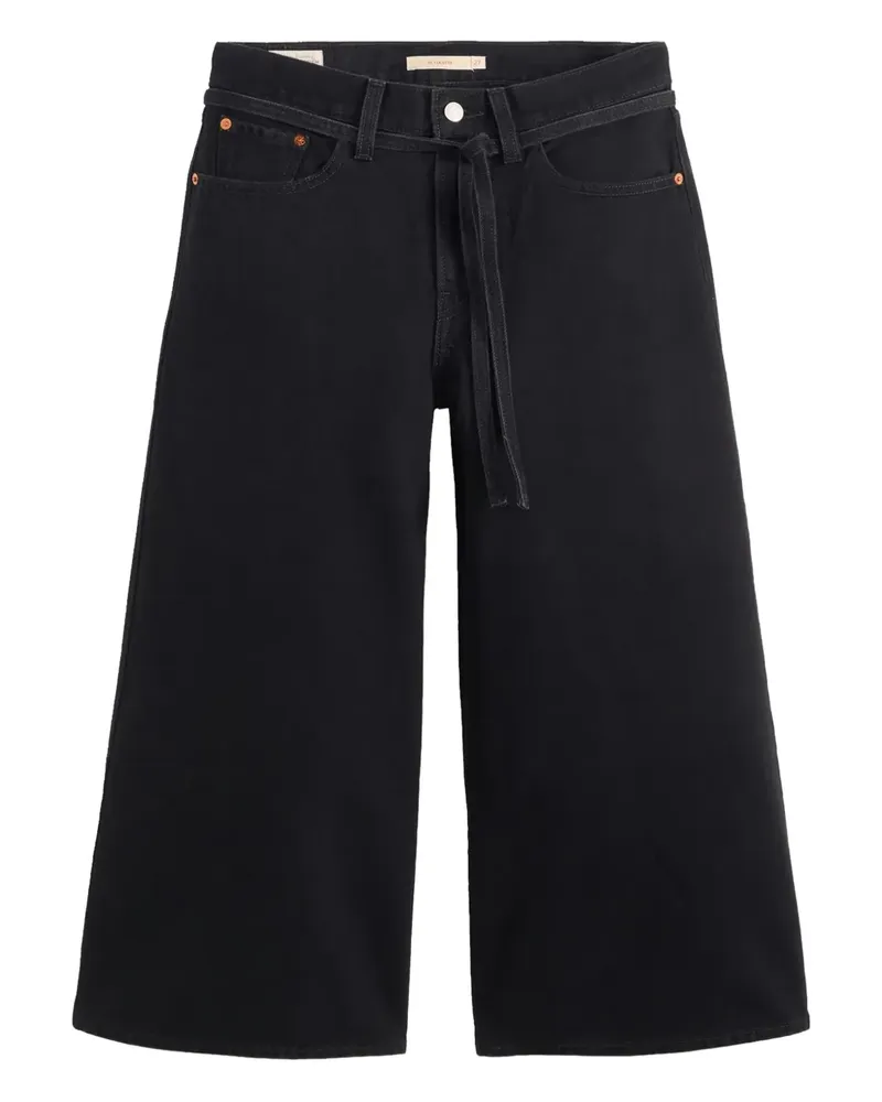 Levi's tie-belt cotton jeans - Schwarz Schwarz