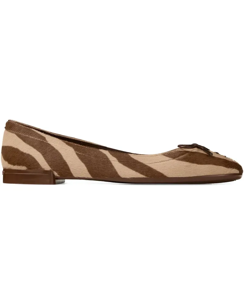 Jimmy Choo Scarlett Ballerinas mit Zebra-Print - Braun Braun