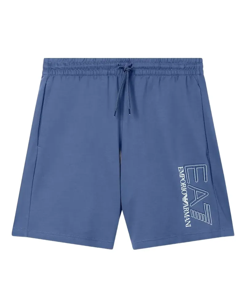 EA7 Shorts mit Kordelzug - Blau Blau