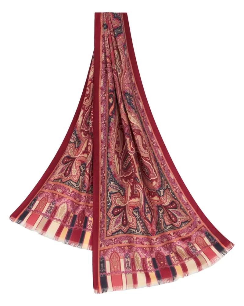 Etro Schal mit Paisley-Print - Rosa Rosa