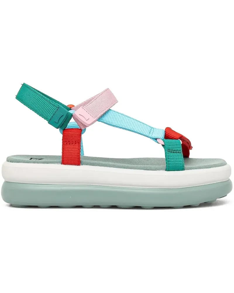 Camper Sandalen mit mehreren Riemen - Grün Grün
