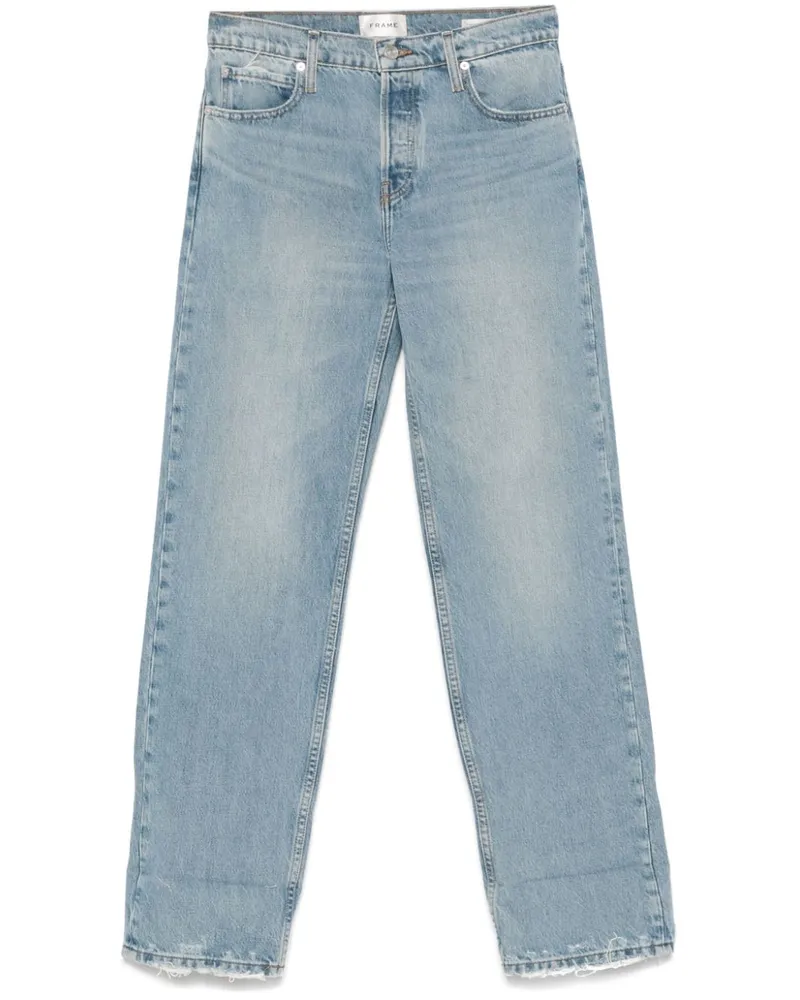 Frame Denim Slouchy Straight Wide Jeans - Blau Blau