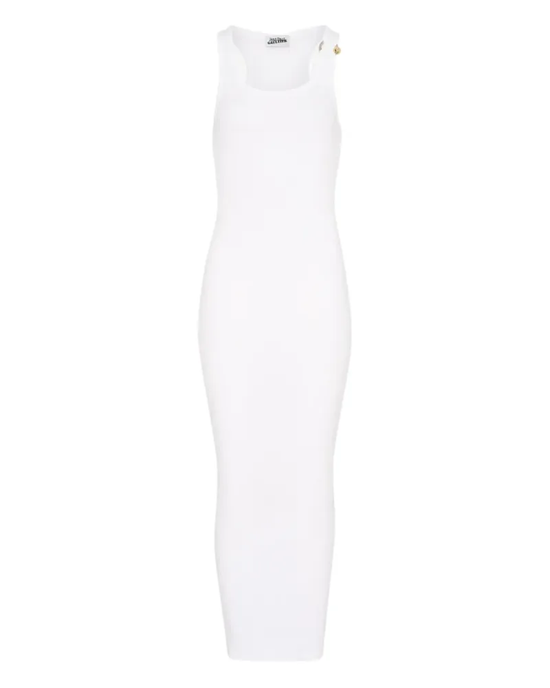 Jean Paul Gaultier Maxikleid mit Piercing-Detail - Weiß Weiß