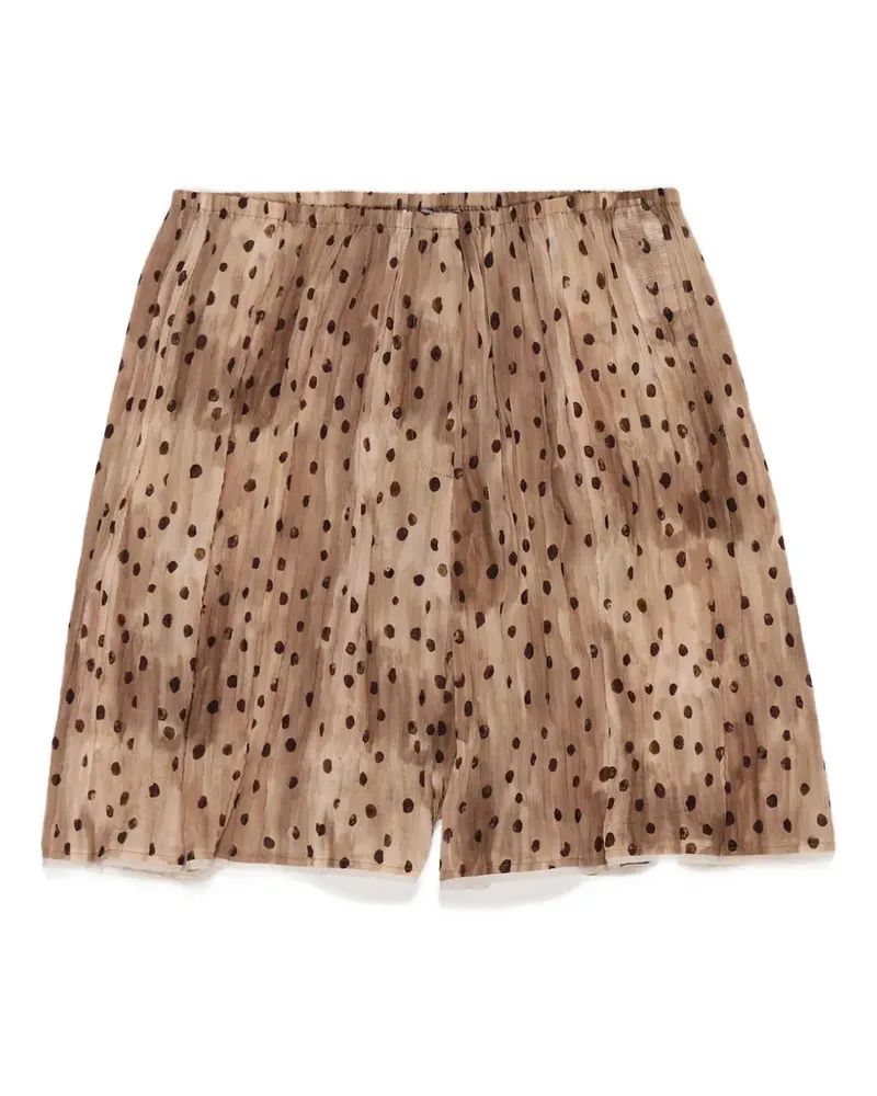 BIMBA Y LOLA Shorts mit Polka Dots - Nude Nude